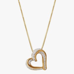 Women's Brilliance Fine Jewelry Slide Heart Pendant Necklace