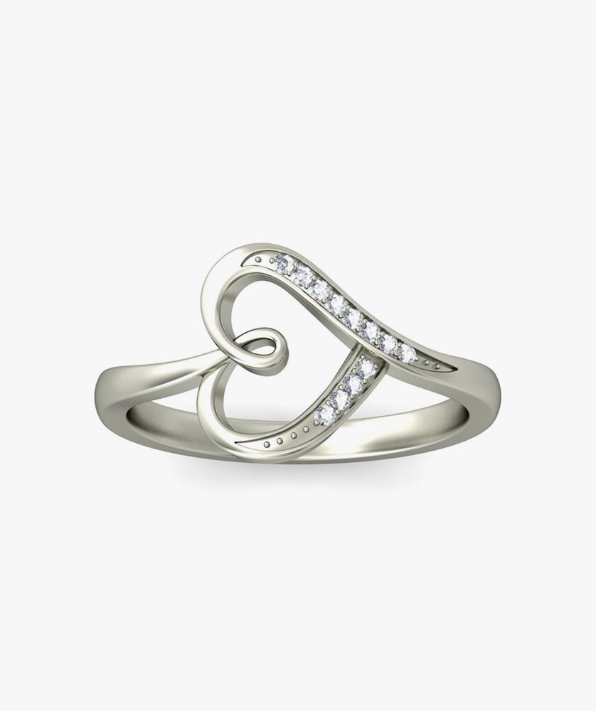 Dishis 14k /18k White Gold Diamond Ring for Women