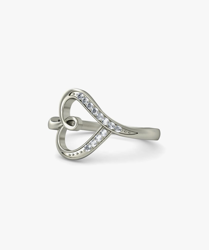 Dishis 14k /18k White Gold Diamond Ring for Women - Image 3
