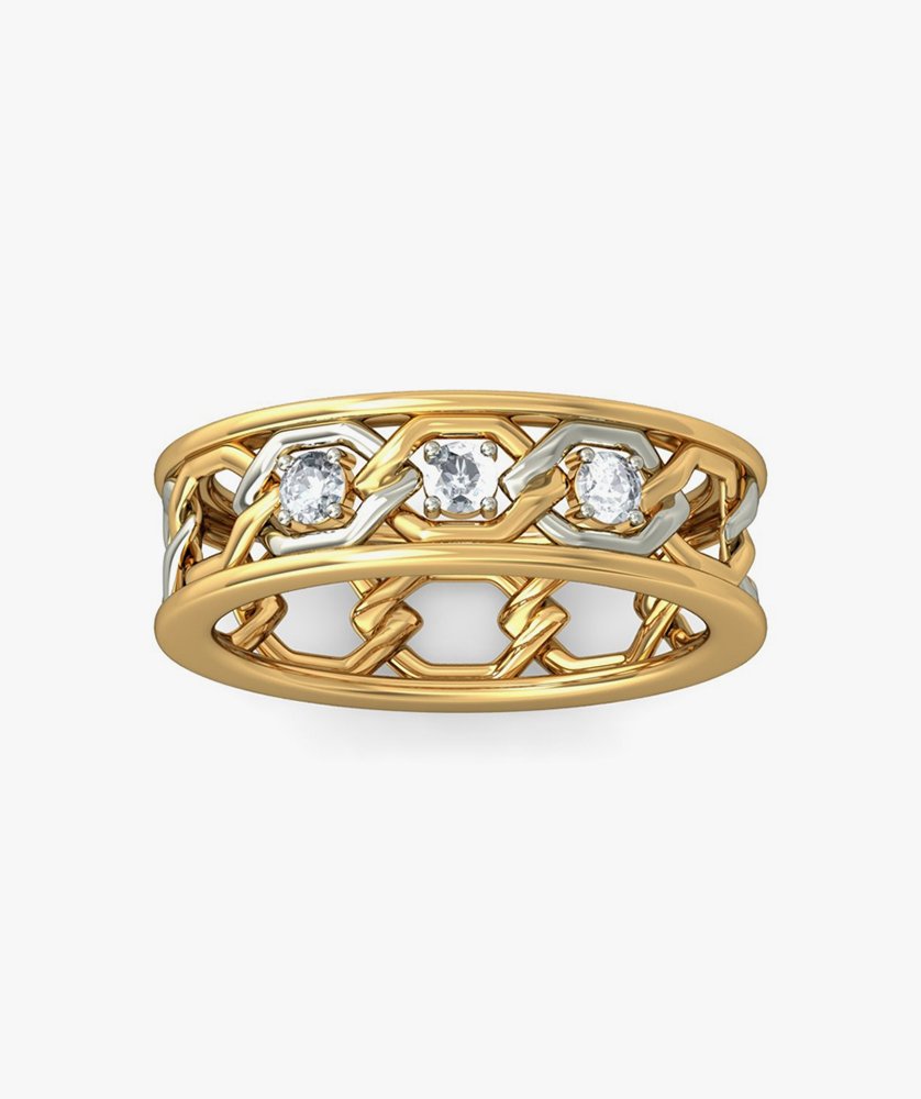 Fab Marquise Diamond Band Ring 14kt Diamond Yellow Gold ring - Image 2