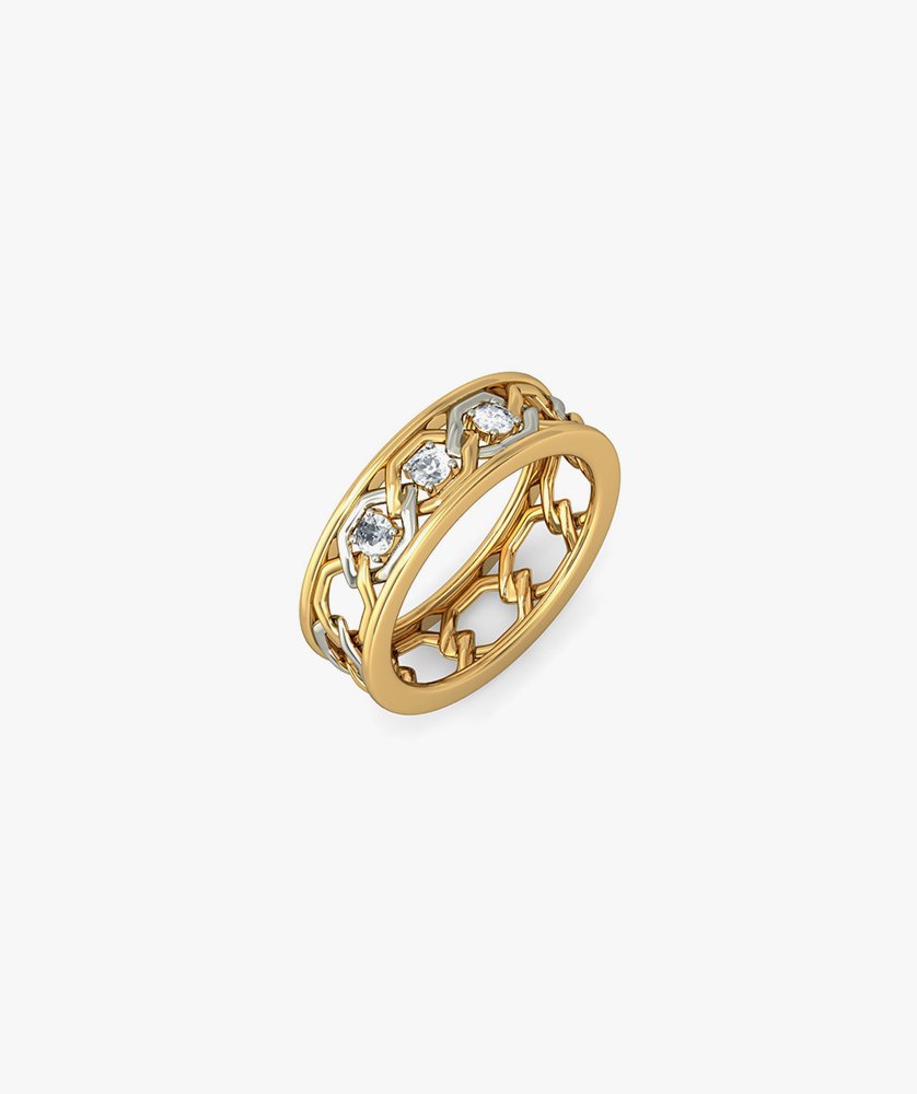 Fab Marquise Diamond Band Ring 14kt Diamond Yellow Gold ring - Image 3