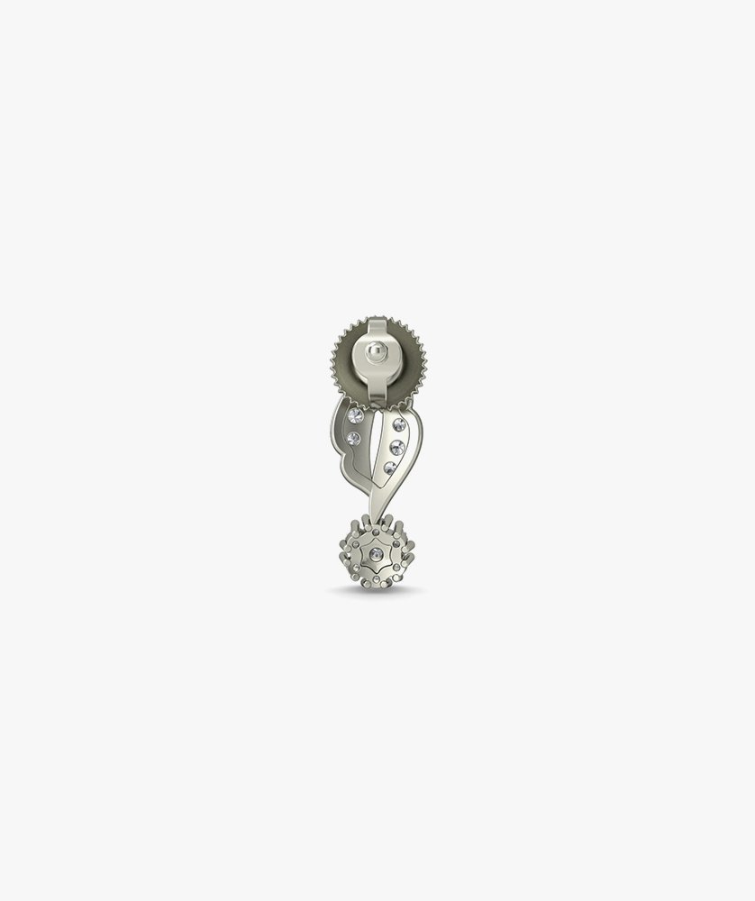 Bluestone White Gold and Diamond Stud Earrings - Image 3