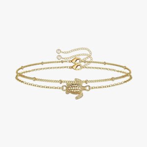 Women Girls Fashion Women Turtle Double Layer Bracelet