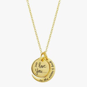 Women's Gold Plated "I Love You to the Moon & Back"